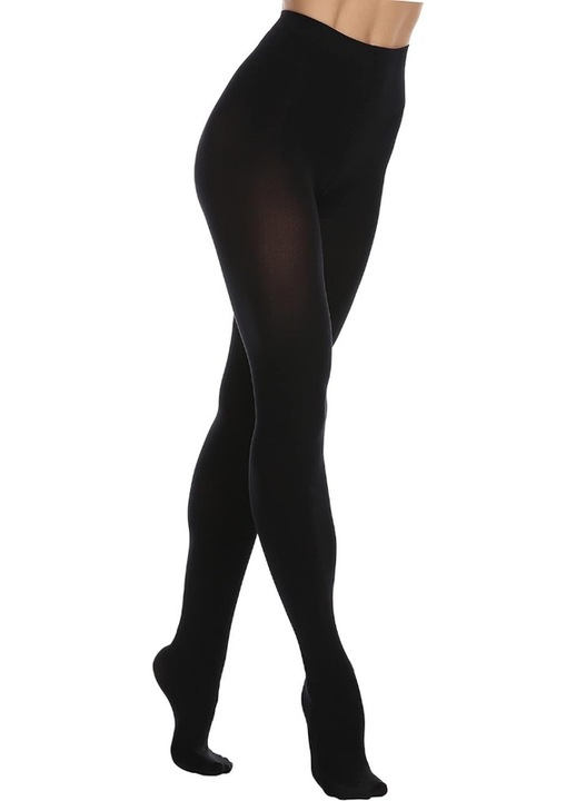 Ciorapi modelatori dama, Ronyes, catifea/nailon, negru, Negru