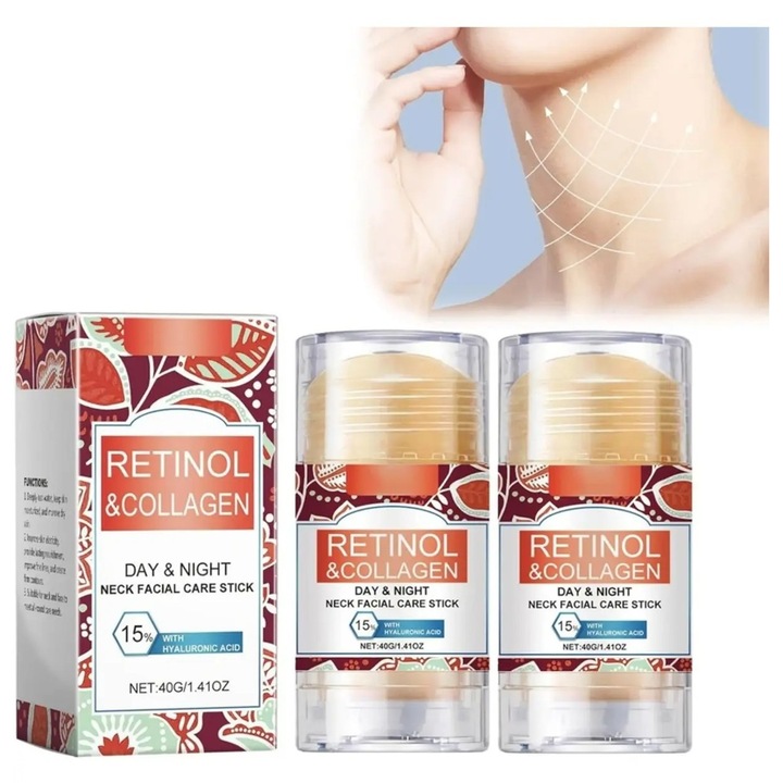 Stick hidratant anti-rid cu Retinol si Colagen, 40 g