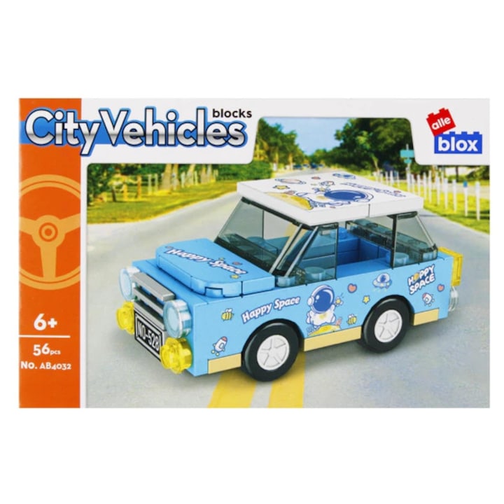 Építőkészlet, autóval és kiegészítőkkel, 6+, kompatibilis más blokkokkal