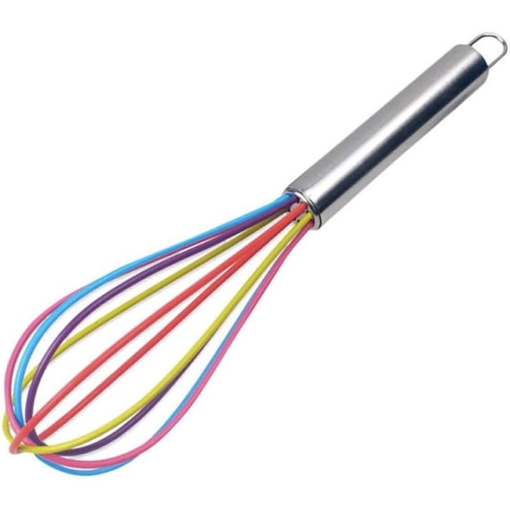 Tel Tefal Ingenio 40 cm inox inel de protectie din silicon Compatibila cu Suprafetele Antiaderente, Maner din Otel Inoxidabil, Se poate Spala la Masina de Spalat Vase Curcubeu