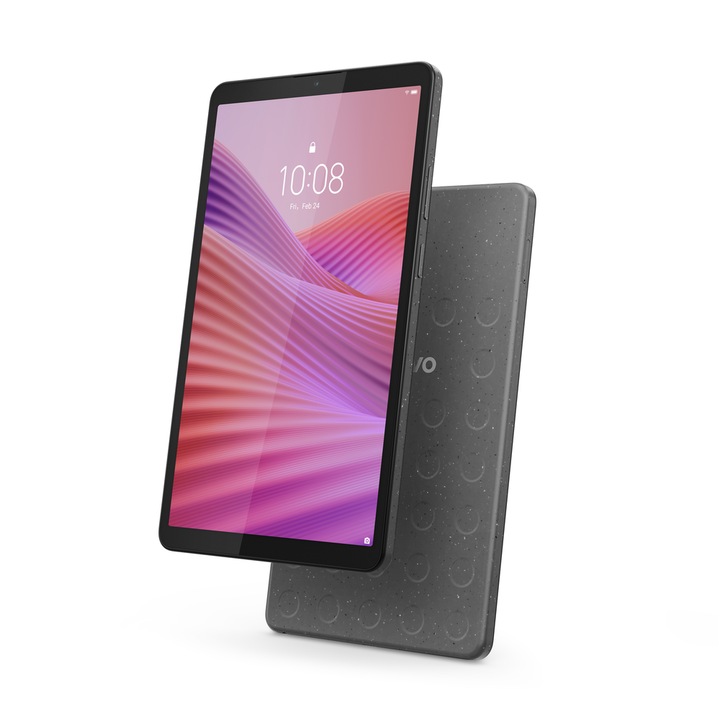 Tableta Lenovo Tab One TB305FU, Procesor MediaTek Helio G85 Octa-Core, Ecran IPS 8.7", 4GB RAM, 64GB Flash, 8MP, Wi-Fi, Bluetooth, GPS, Android Gri