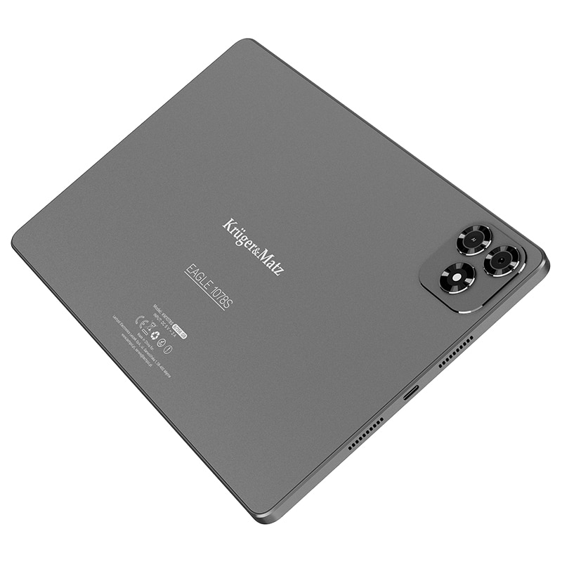Tableta Kruger&Matz KM1078S, Procesor MediaTek MT8781V/CA Octa-Core, Ecran IPS 10.95", 8GB RAM, 256GB Flash, Wi-Fi, Bluetooth, Android Gri