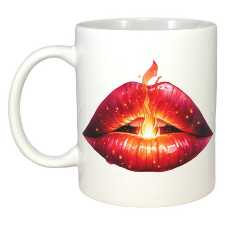 Cana Buze Ardere Lumina Calda Craciun, Craciun, Sarbatori, Cadou, Secret Santa, Cri-Flo, Culoare Alb, 330 ml