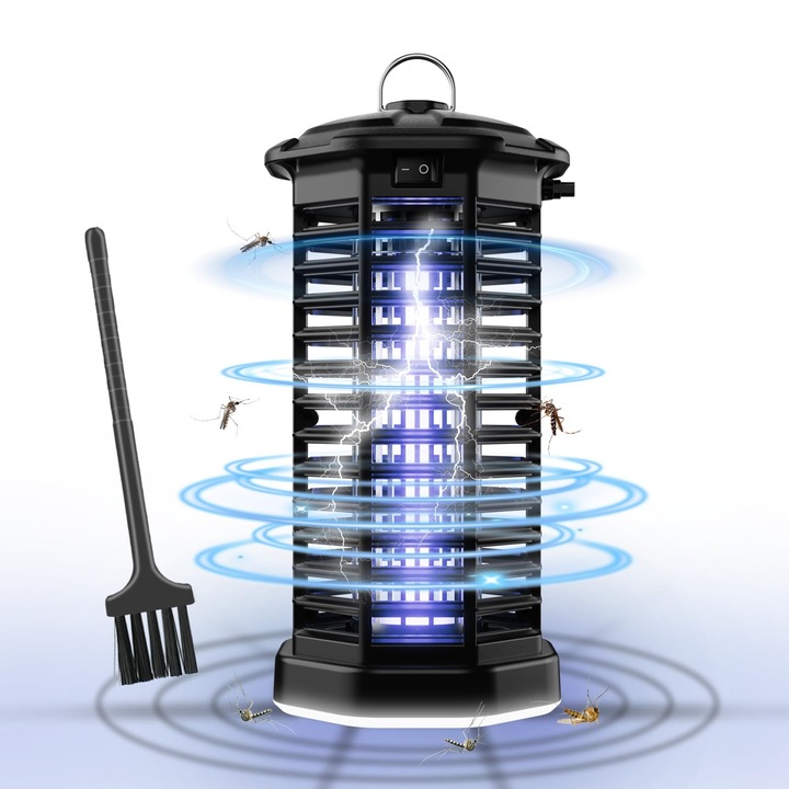 Capcana electrica insecte 3200V, Fara Chimicale, UV, IPX6