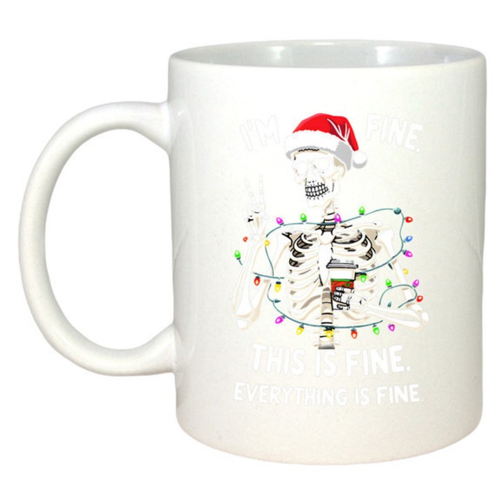 Cana Schelet Luminite Colorate Craciun, Craciun, Sarbatori, Cadou, Secret Santa, Cri-Flo, Culoare Alb, 330 ml