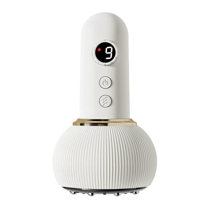 Електрически масажор за лимфен дренаж, 9 регулируеми скорости, преносим дизайн, 10x11.5см