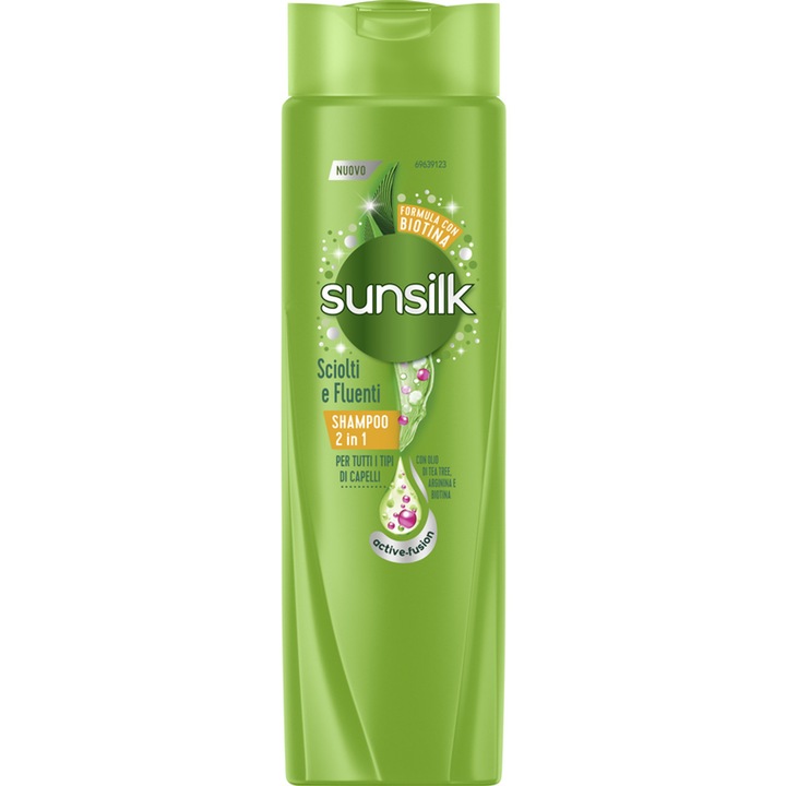 Sunsilk Шампоан 2в1 Sciolti e Fluenti 250 мл – цялостна грижа за мека и блестяща коса