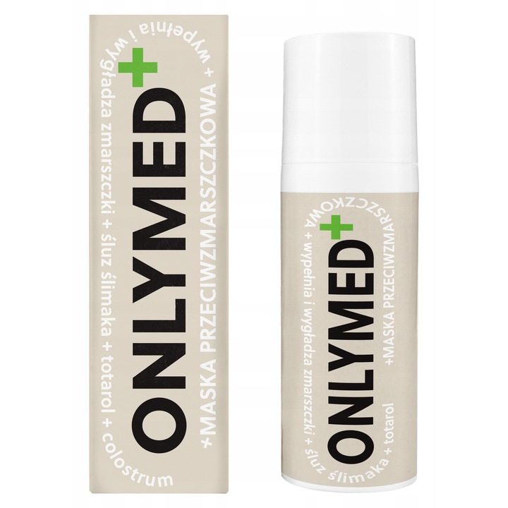 Masca anti-imbatranire pentru fata Onlymed, cu slime de melc si totarol, 50ml