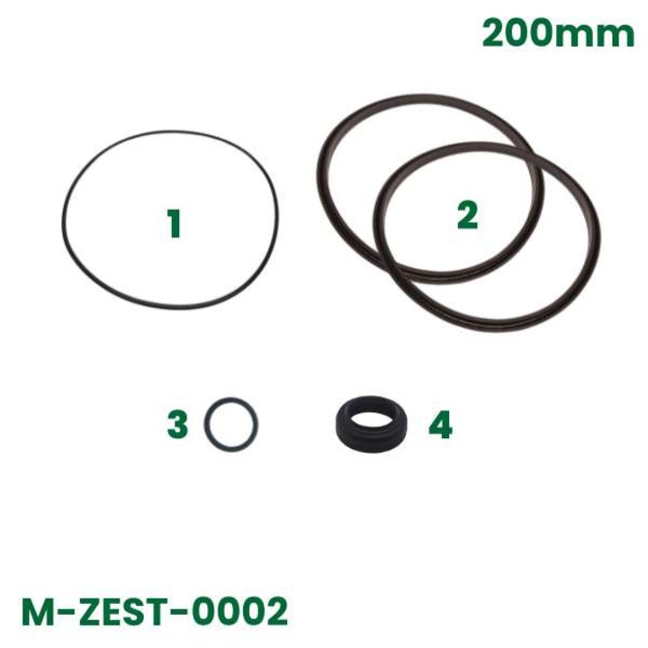 Set reparare garnituri AZ, 200mm, 5 piese negru