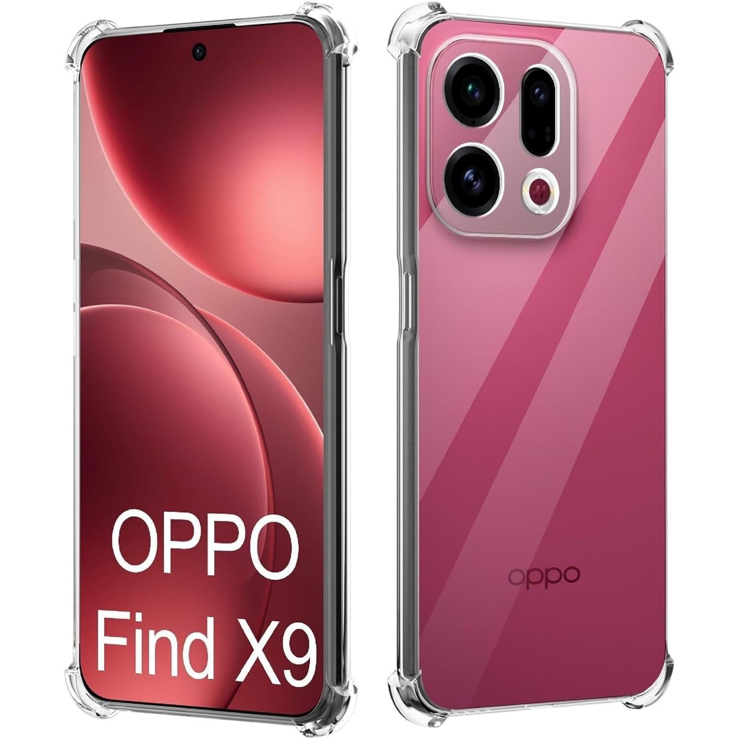 Husa pentru Oppo Find X9 Pro DaDen®, Antishock, Ultra Protection, Protectie colturi, Antisoc, Rezistenta la impact, Transparenta