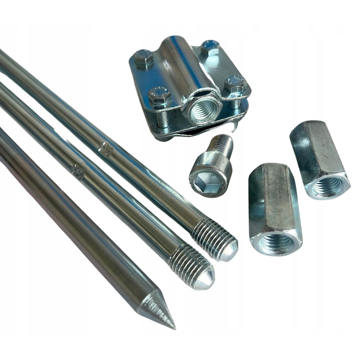 Комплект за заземяване, мълниезащита Blyskawica, 3м (3x1м), 16мм, пълен комплект