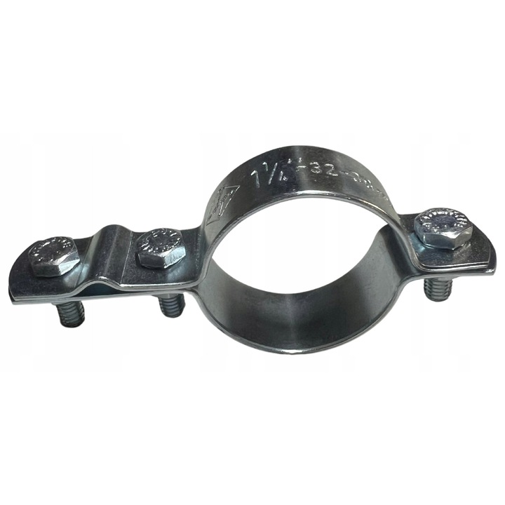 Clema de impamantare pentru paratrasnet pentru tevi de instalatii Blyskawica, 1 1/4", inox, rezistent la coroziune