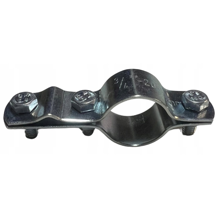 Clema de impamantare pentru paratrasnet pentru tevi de instalatii 3/4, Blyskawica, otel zincat, rezistent la coroziune, dimensiuni universale