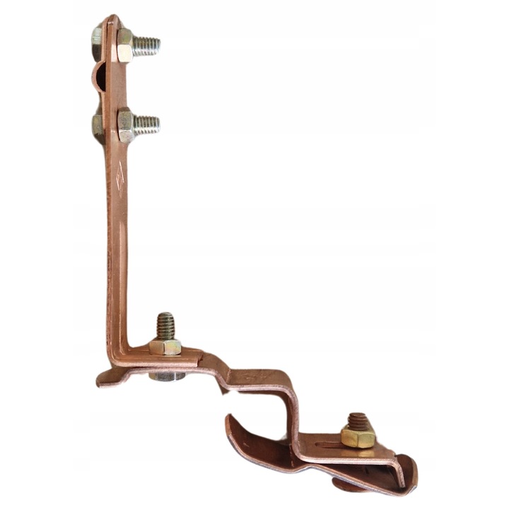 Uchwyt zaczepowy pentru acoperisuri cu tigla falista Blyskawica, din cupru, rezistent la coroziune, montaj usor