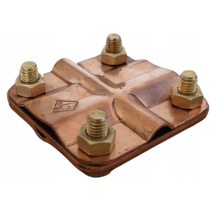 Zlacza control-pomiar odgromowe Blyskawica 4xM8, cupru, rezistent la coroziune, pentru instalatii electrice