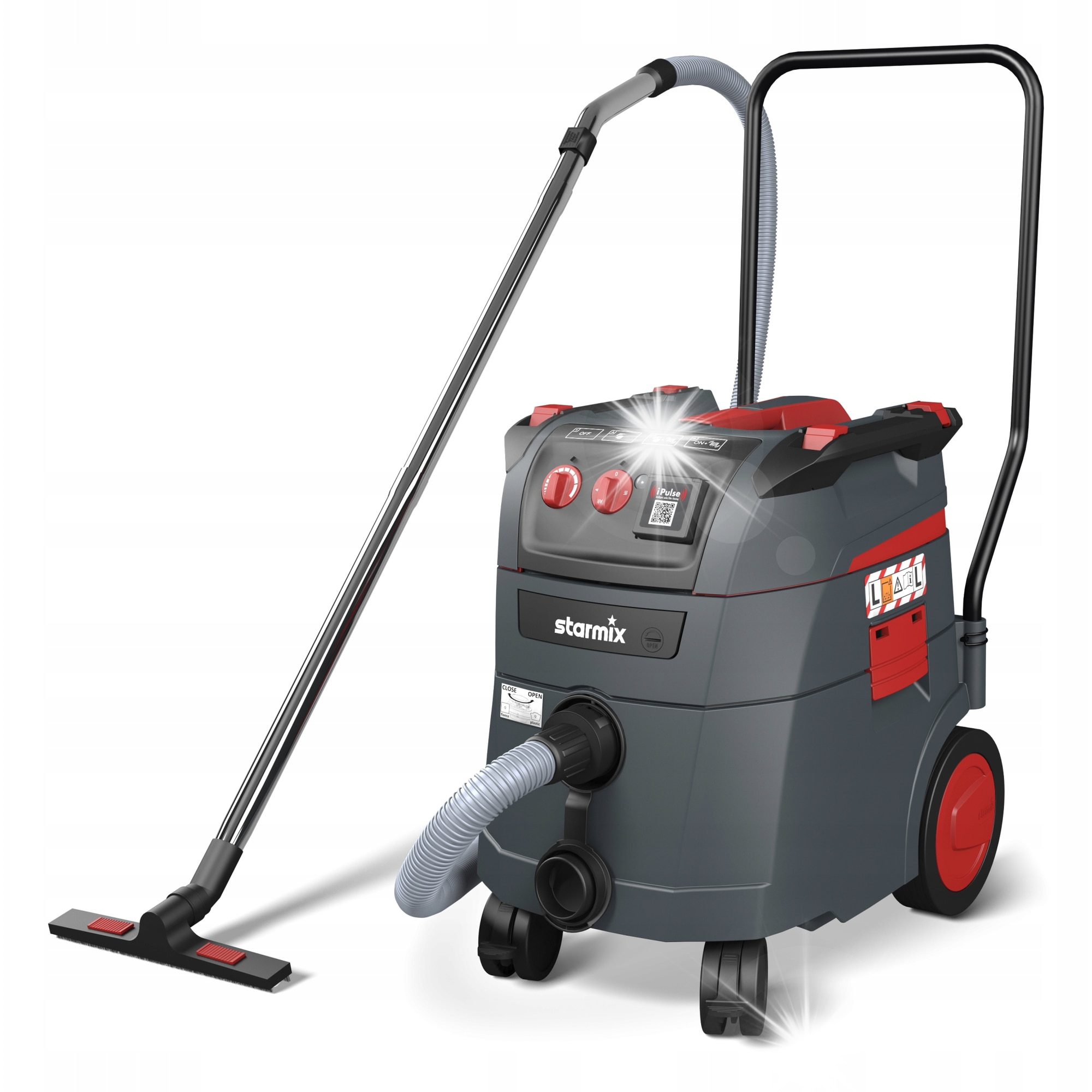 Aspirator industrial Starmix iPulse L-1635, 1600 W, 35 l, 53x40x55 cm, accesorii incluse