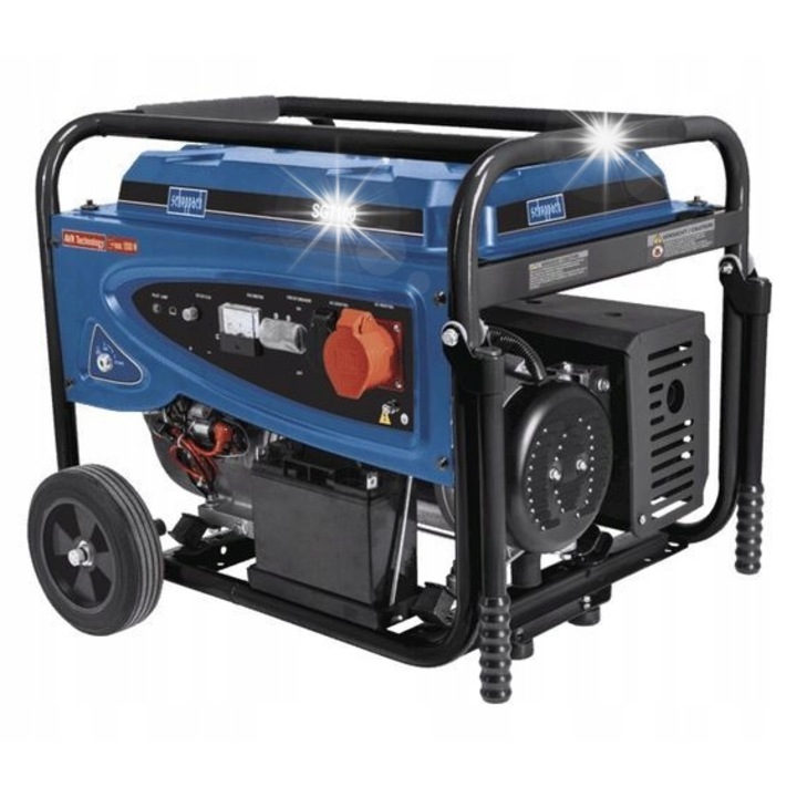 Generator electric portabil Scheppach SG7100, 5500W, 25l, 0,57x0,83x0,57m, benzina