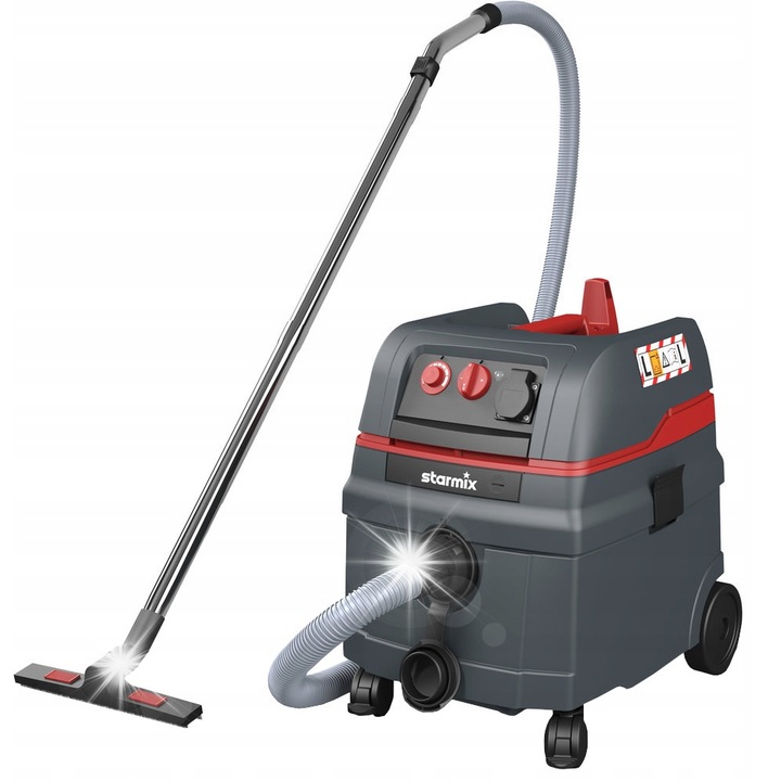 Aspirator Starmix ISCL-1425, 25l, 1400W, set cu accesorii, 45x39x49cm