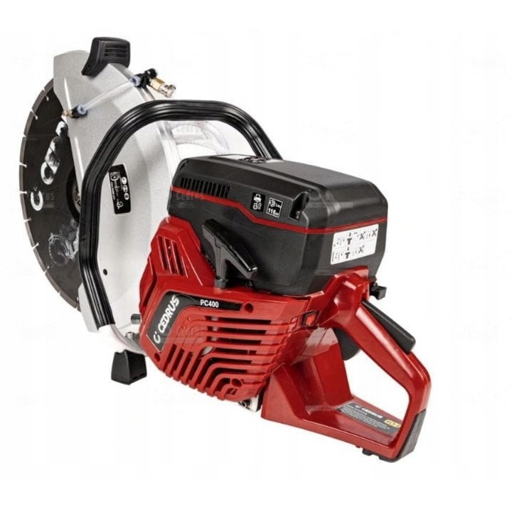 Taietor cu motor, Cedrus, 4.8 KM, 400 mm, rosu/negru