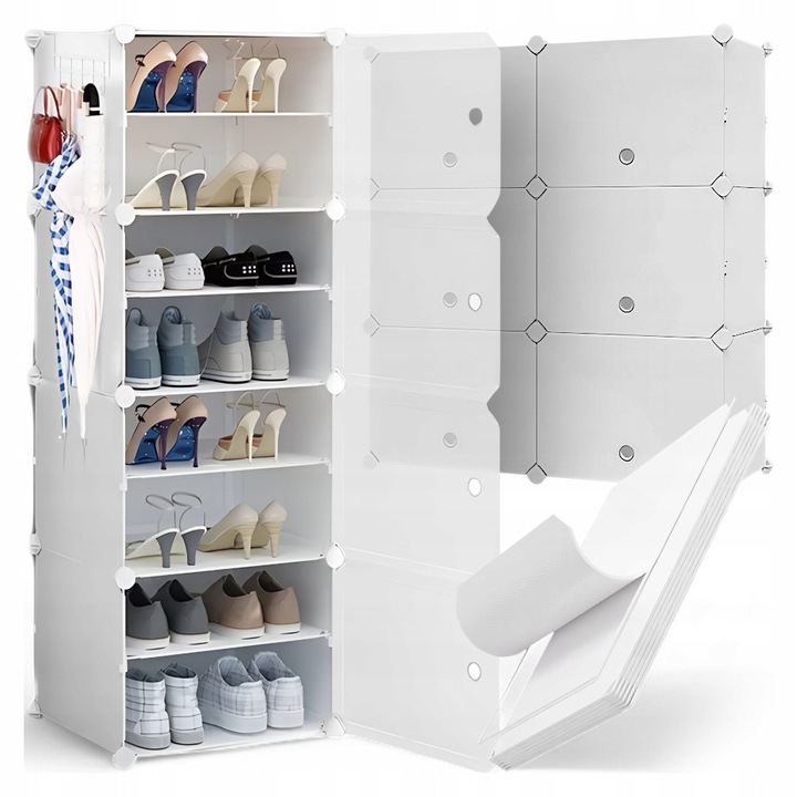 Dulap Modular, Kanza, Montaj Usor, Plastic, Usi Inchise