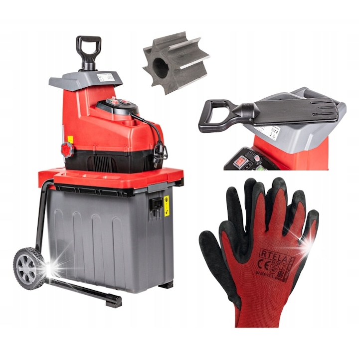 Rozdrabnita electrica Cedrus RE01, 2800W, max 44mm, 60L, 20.5kg