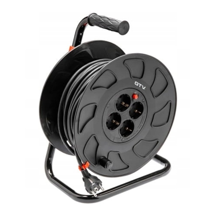 Hosszabbító GTV 50m 4x SCHUKO IP20 10A