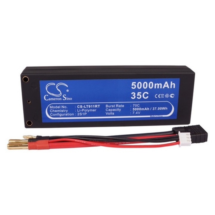 Cameron sino li-polymer akkumulátor, 7.4v, 5000mAh, kompatibilis rc cs-lt911rt kompatibilis-vel