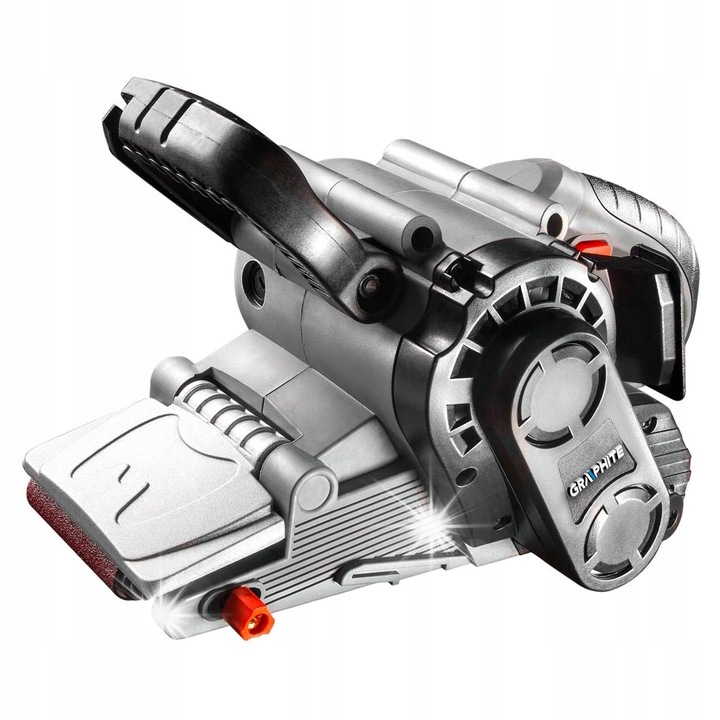 Slefuitor cu banda 800W, GRAPHITE, 75x457mm, set cu valiza