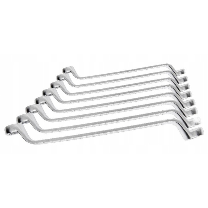 Set chei ochi 8 piese, Hogert, 6-22mm, crom-vanadiu, etui textil