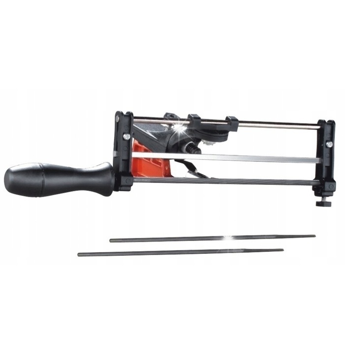 Ascutitor de lanturi, Hecht 900009, material din otel, plastic