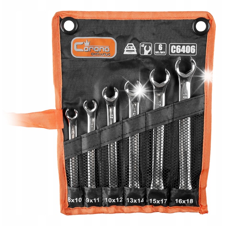 Set chei polotvate, RICHMANN, 6 piese, 8x10mm - 16x18mm, cromovanadiu, finisaj polerat