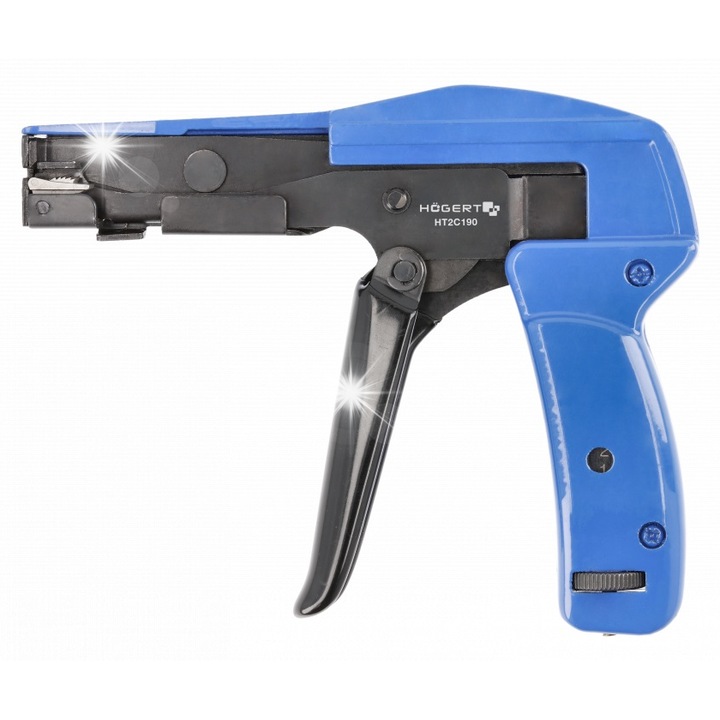 Bilincs szorító fogó, Hogert, 2.4-4.8 mm, 165 mm hossz, ergonomikus