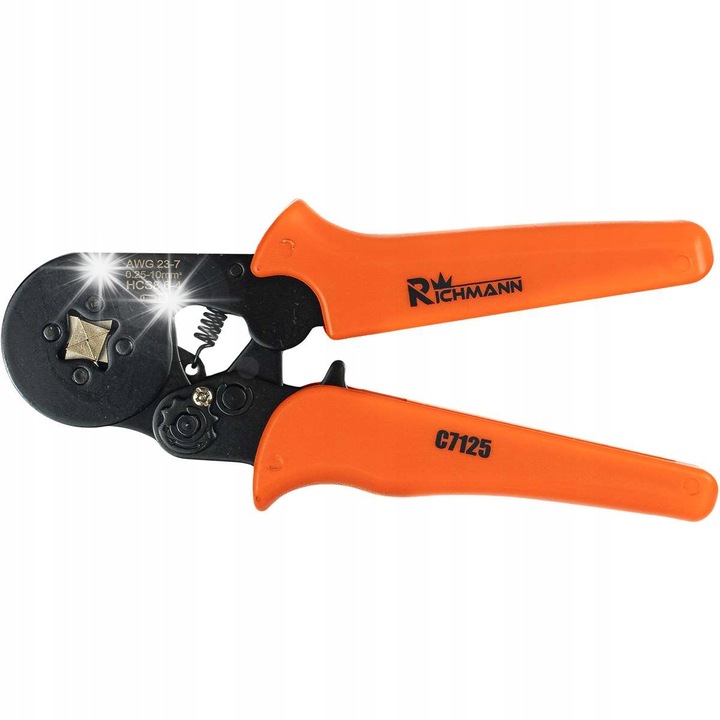 Cleste de crimpare pentru capete tubulare, Richmann, 0,25-10mm2, lungime 175mm, 6-4