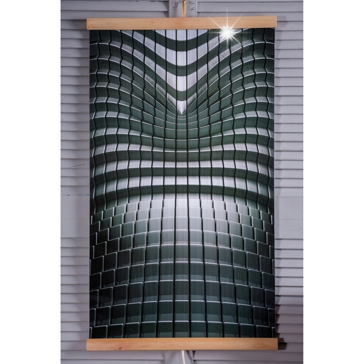 Panou de incalzire cu infrarosu Trio, model Abstractie, 430W, 100x57cm, montare pe perete