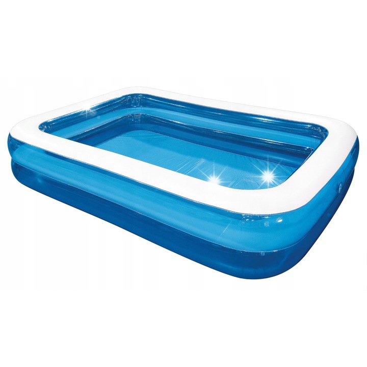 Piscina gonflabila Carruzzo 305cm, 1075l, material rezistent, 305x183x50cm, set cu petice de reparare