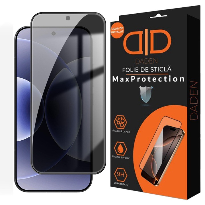 Folie Privacy Sticla pentru Xiaomi 17 Daden MaxProtection, Full Cover, Protectie Profesionala, Ultra Rezistenta, Calitate Premium