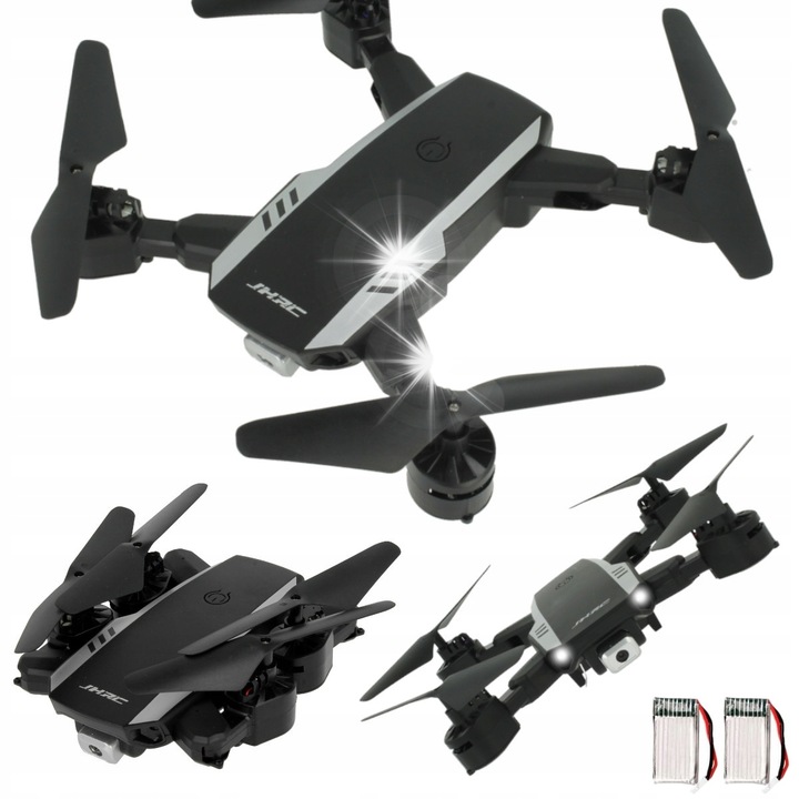 Dronă pliabilă Stator D19HW cu cameră Wi-Fi, 2 acumulatori, zbor 30 minute, neagră, 29x29x5cm