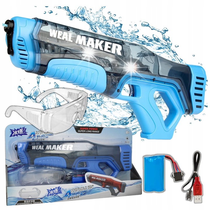 Pistol electric de apa Stator, 350ml, 10m, cu ochelari de protectie, set complet