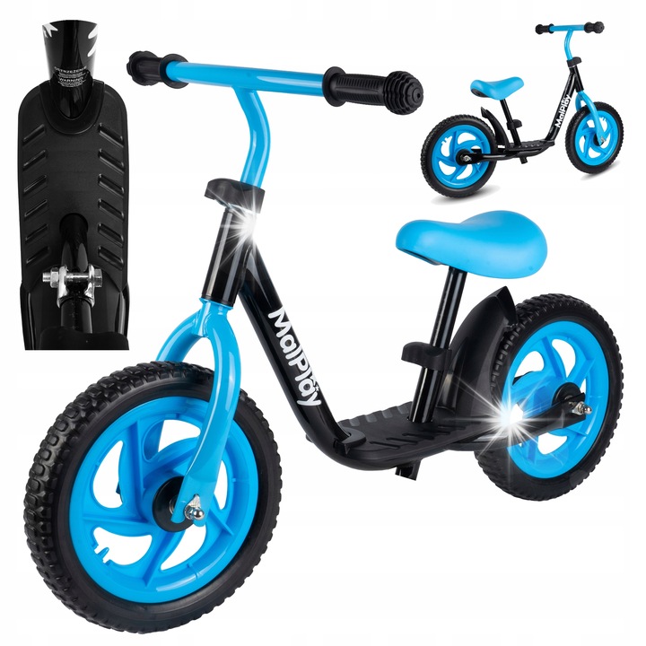 Kétkerekű gyermek futóbicikli Stator, 12'' EVA, 2-6 év, 80-108 cm, súly 2,8 kg, teljes készlet