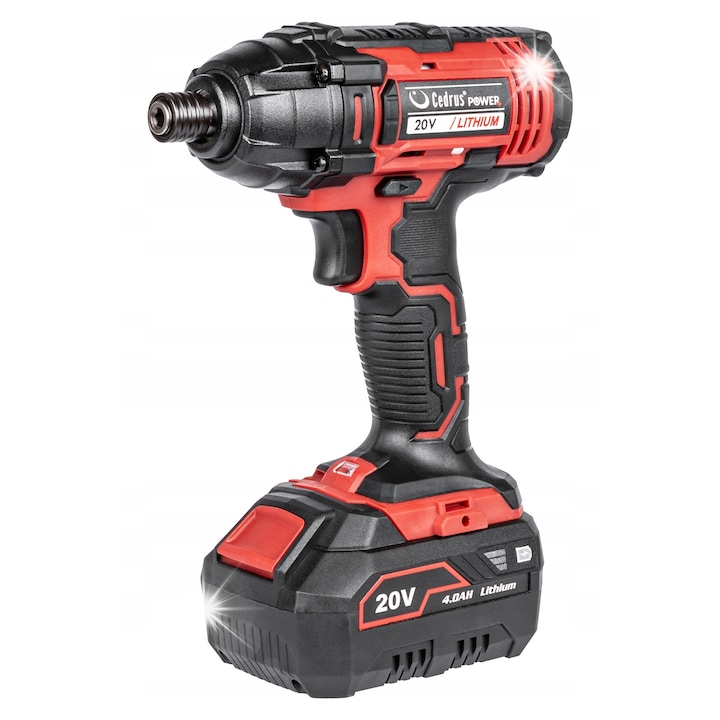 Set unelte Cedrus Power+ ID180Li, 20V, 180Nm, acumulator Li-Ion 2Ah, incarcator 2.4A