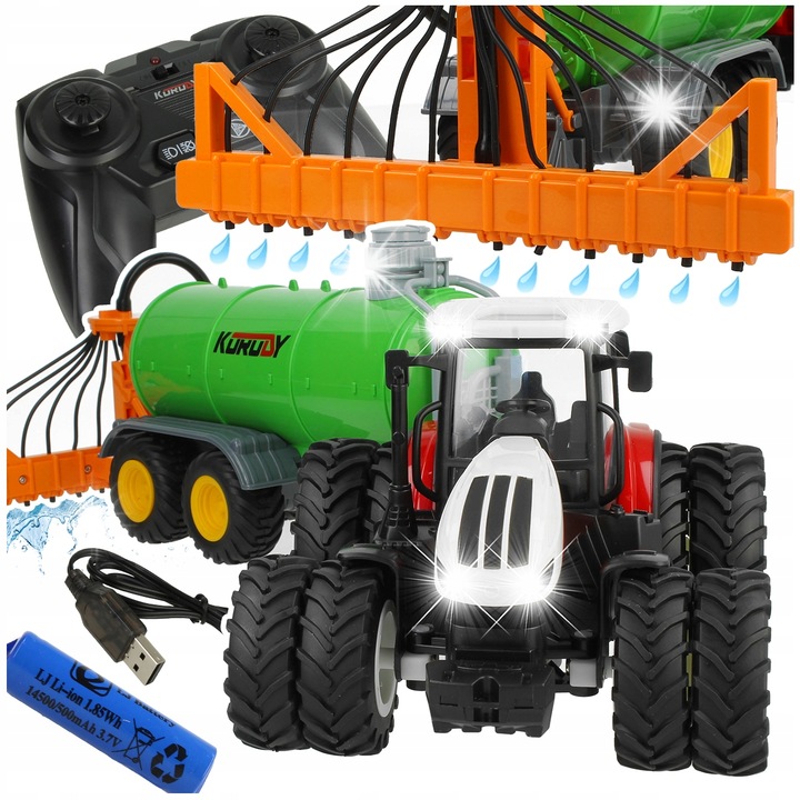 Селскостопански трактор, Korody, С дистанционно управление, Многоцветен