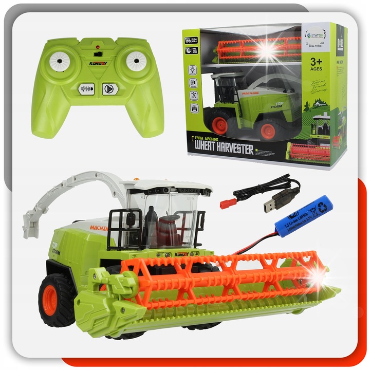 Комбайн, Stator, 1:24, звукови ефекти и LED светлини, 11x13x19см