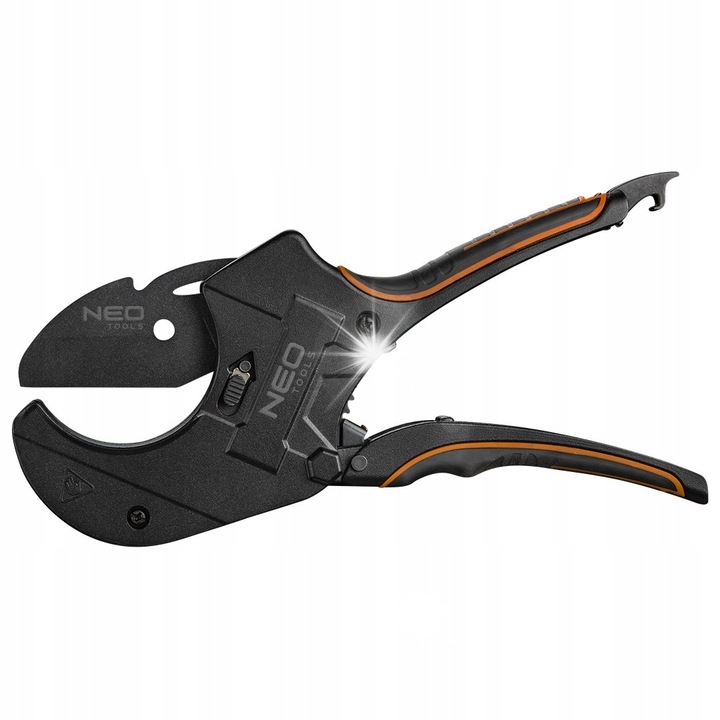 Foarfeca pentru taiat tevi, Neo Tools, 0-63mm, corp aluminiu, maner gumat