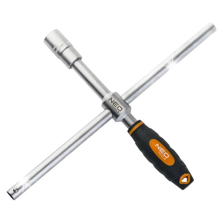 Cheie pliabila pentru roti, NEO, 17x19 mm, 1/2", 41x10.5x3.5cm, multicolor