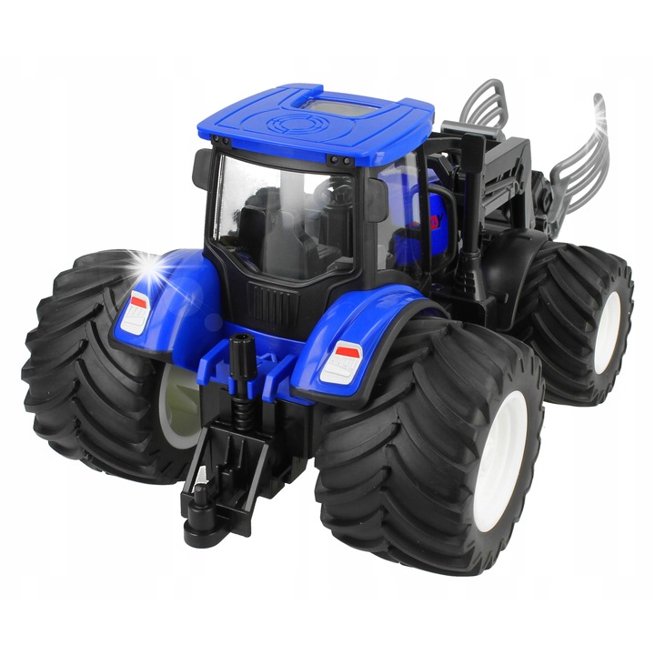 Летящ селскостопански трактор Stator с подвижна кука за сено, 30x14,5x12 см, големи колела, LED