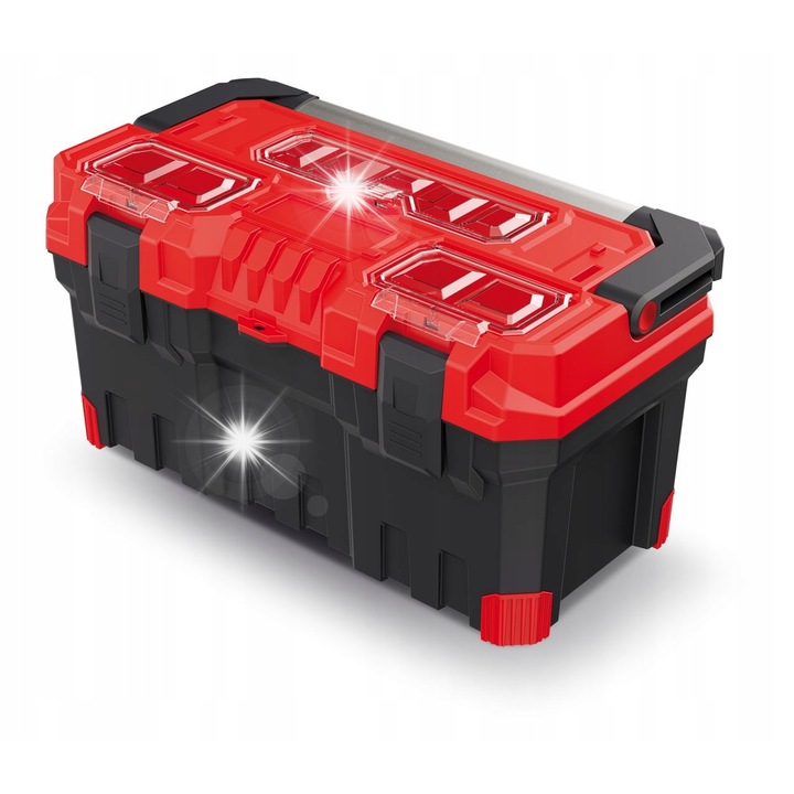 Skrzynka narzedziowa TITAN Plus KTIPA5530, 554x286x276mm, transparenta, cu organizator