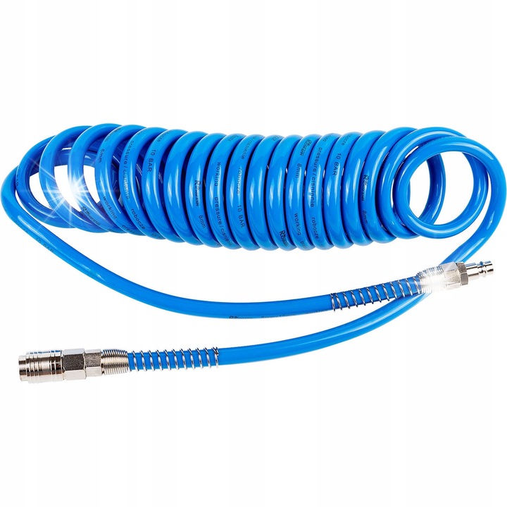 Furtun pneumatic spiral 12x8mm, 5m, poliuretan, RICHMANN