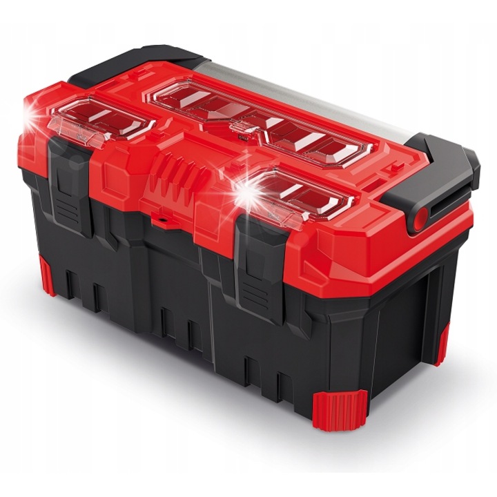 Skrzynka narzedziowa TITAN Plus KTIPA5025, 496x258x240mm, transparenta, cu organizator
