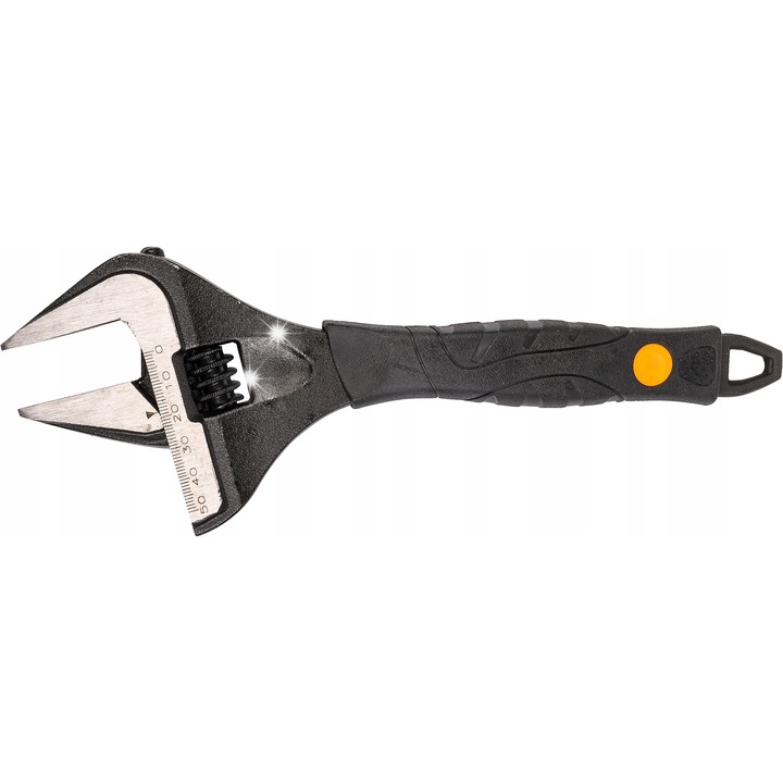 RICHMANN 250mm 0-50mm állítható csavarkulcs, CR-V acél, TPR markolat