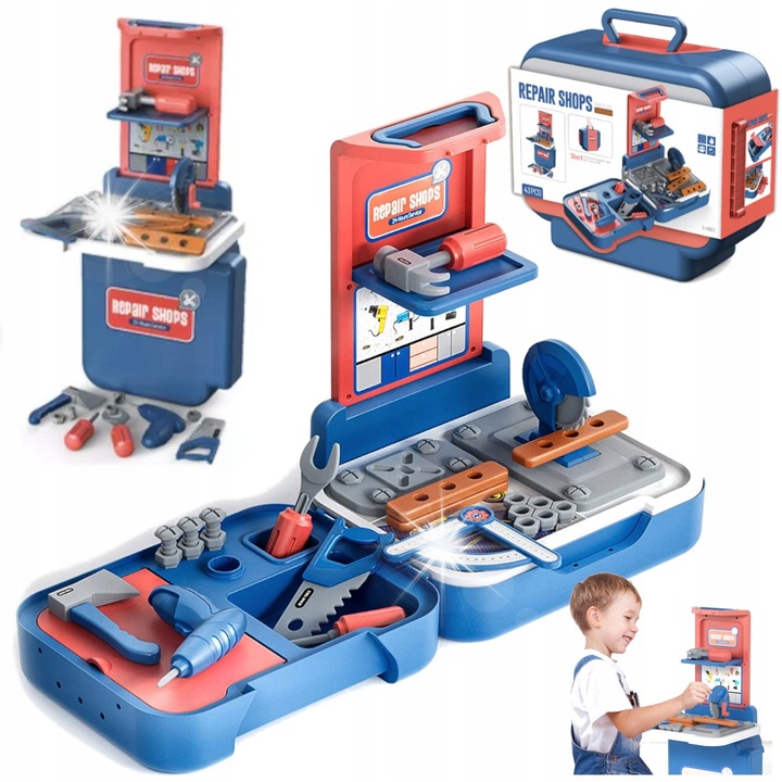 Atelier de lucru Stator, 43 piese, multicolor, 27x22,4x10cm